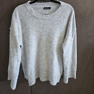 Very J cozy fuzzy grey sweater